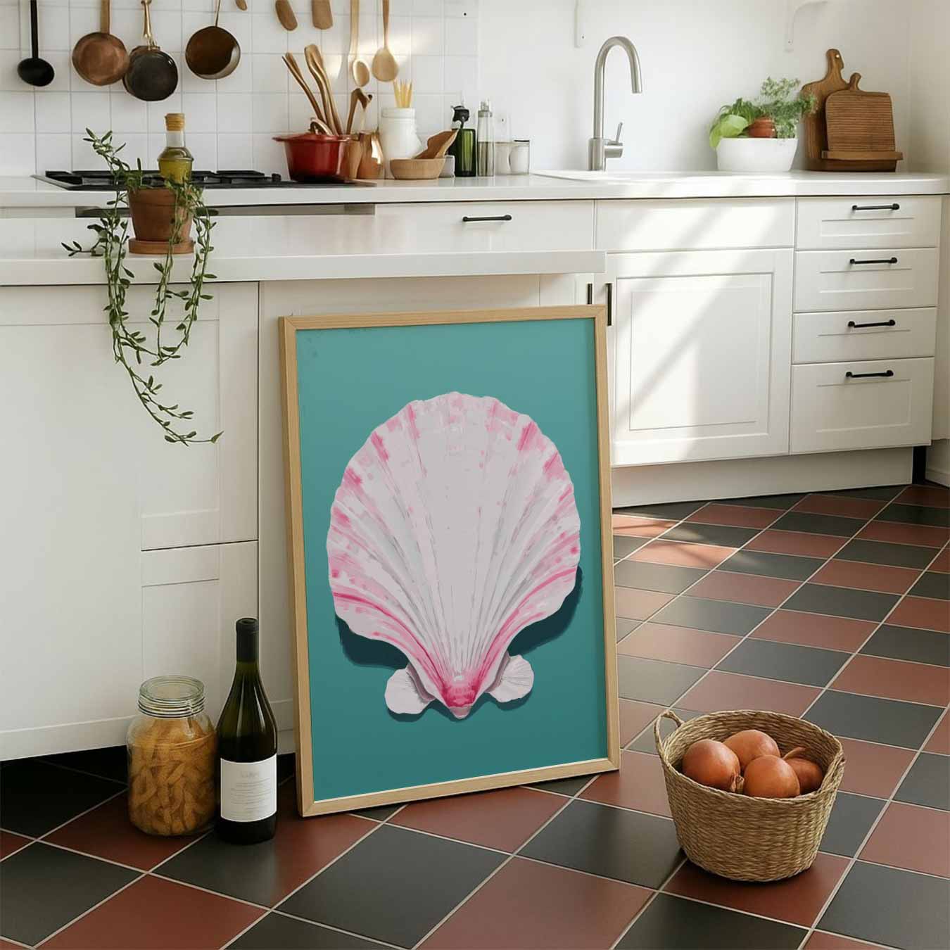 Schelp in Pastel Poster-WallArtistic