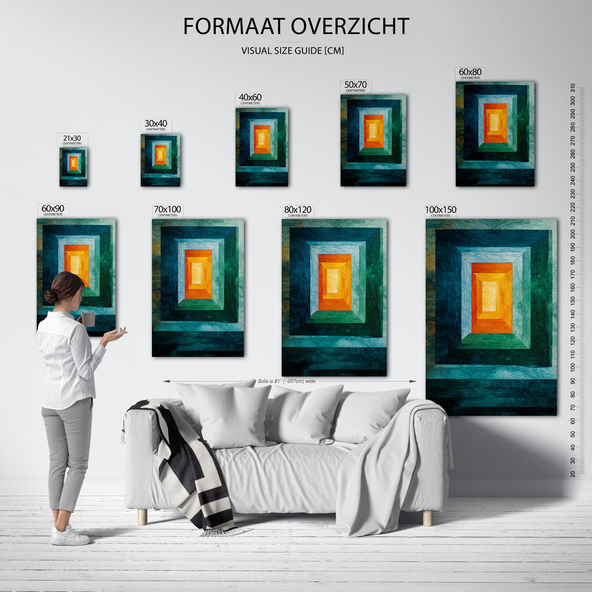 Kleurrijke geometrische vormen Poster