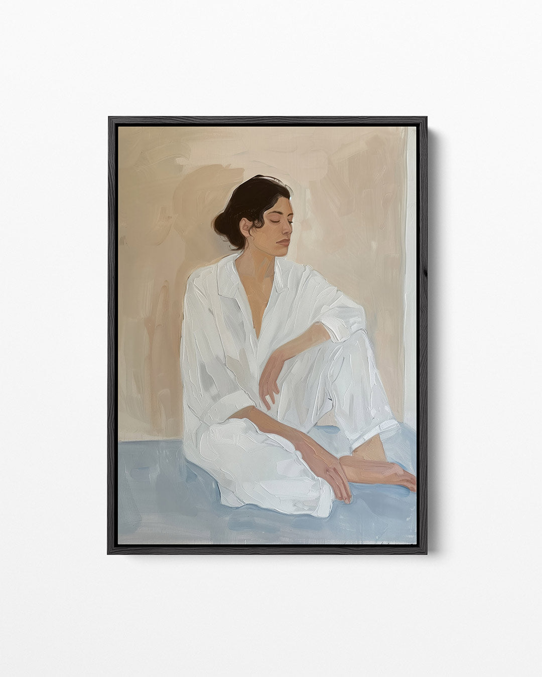 Rustige zittende vrouw Kunstwerk