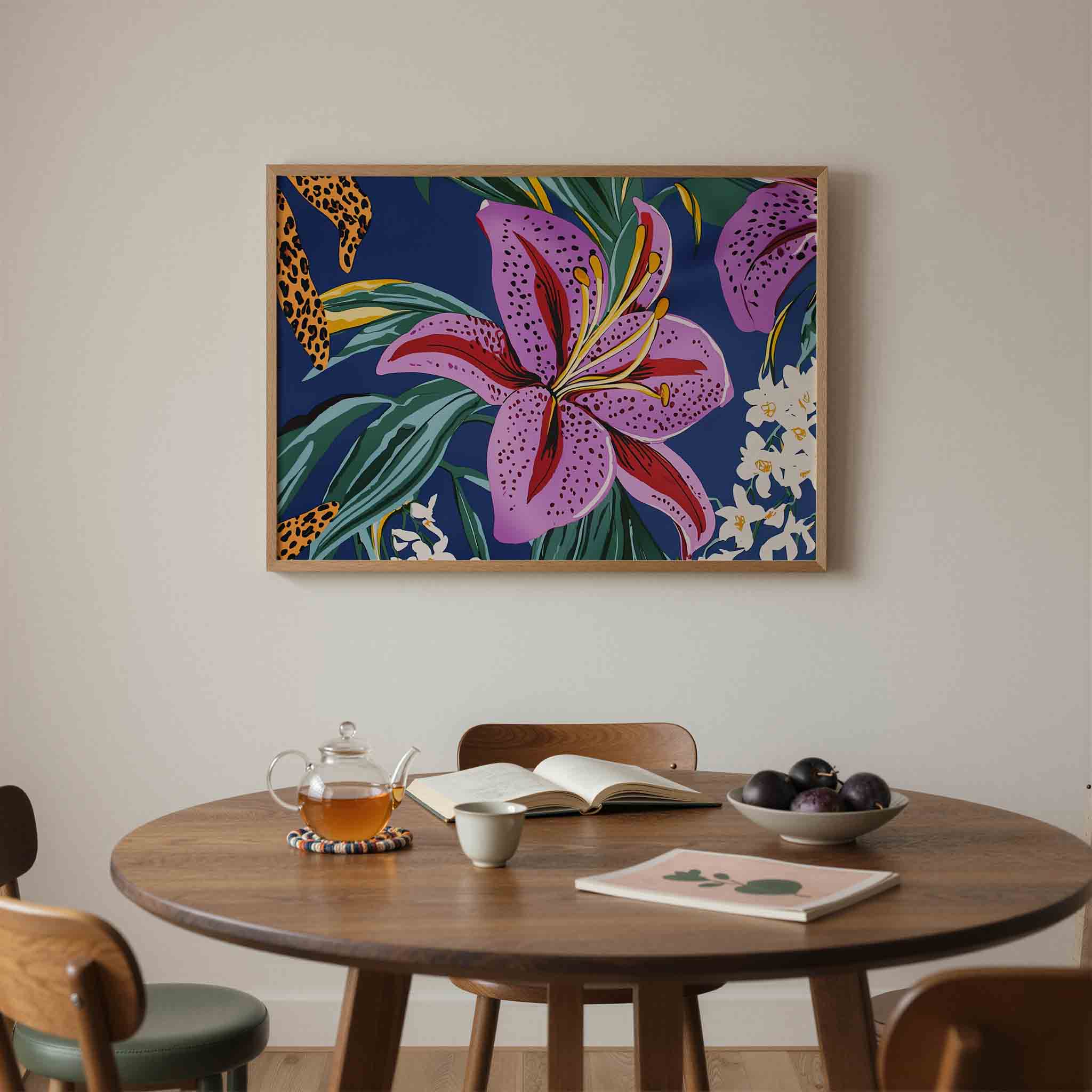 Bloemen en bladeren Poster