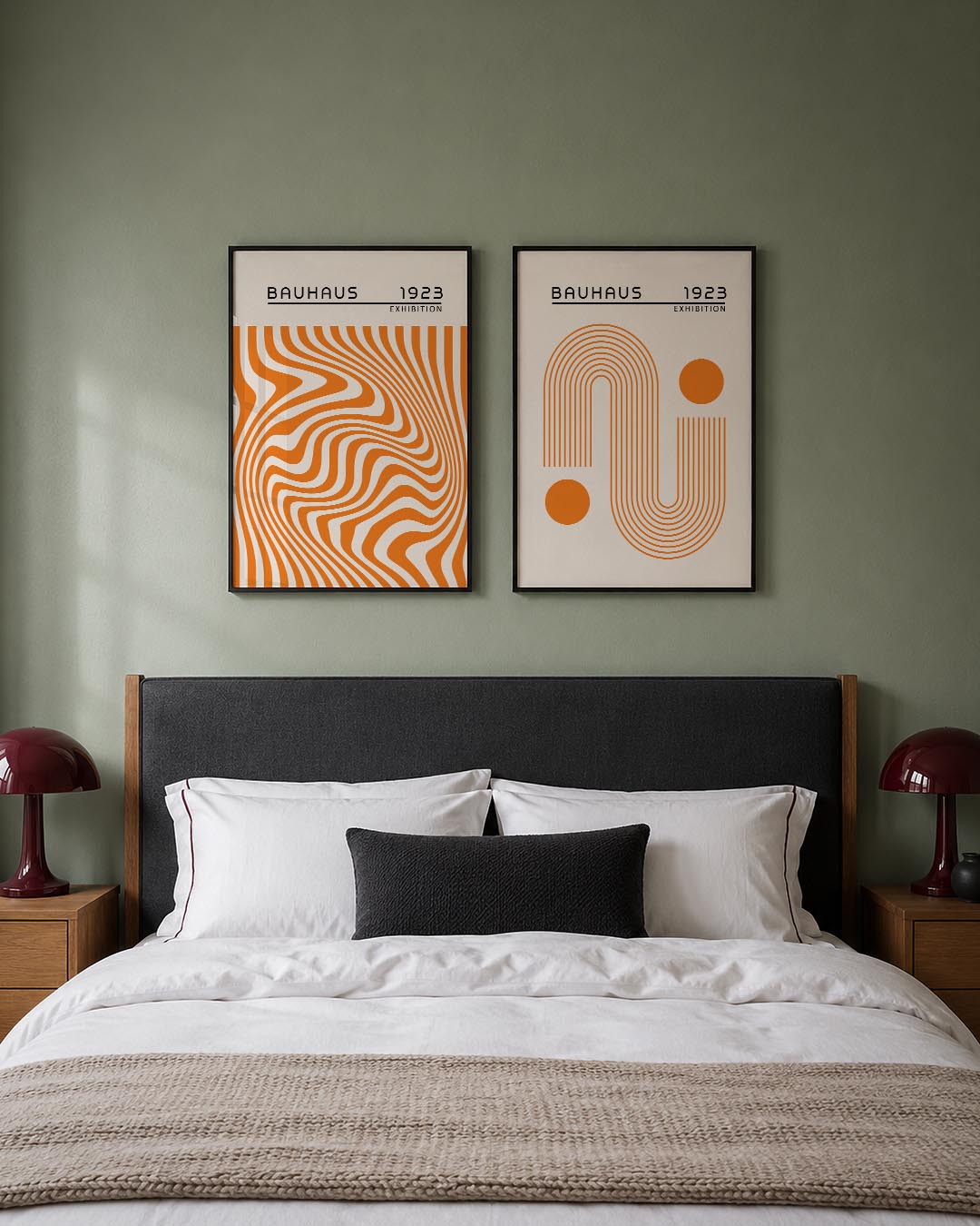 Golvend lijnenspel Posterset