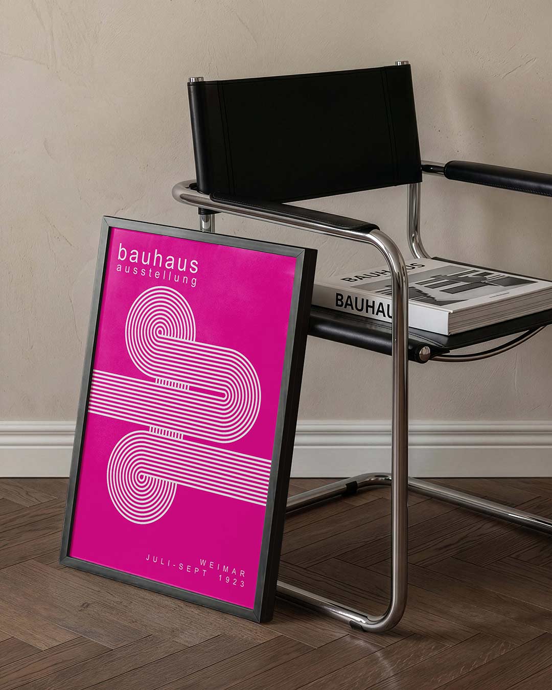 Lijnen en cirkelpatronen Poster