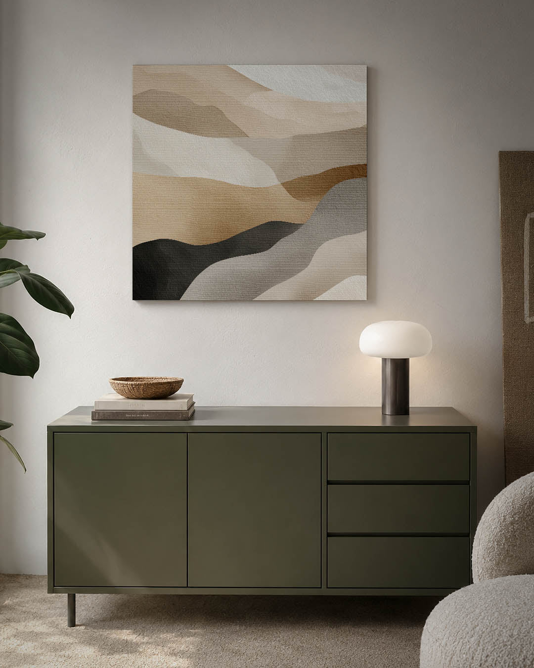 Organische kleurencompositie Kunstwerk