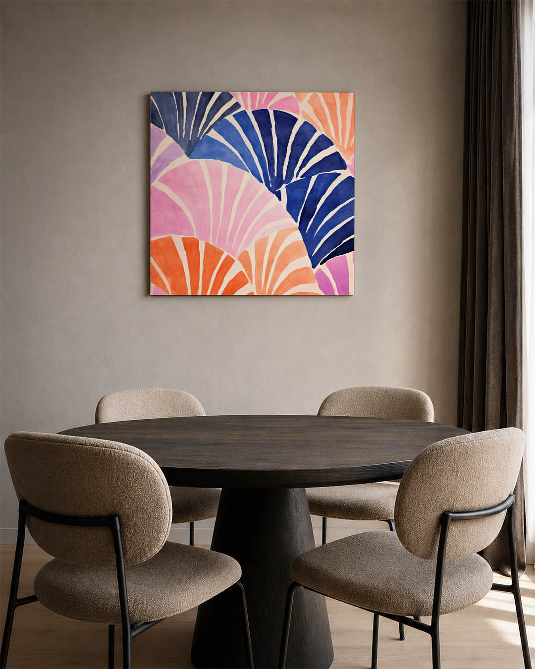 Dynamische kleurvlakken Kunstwerk