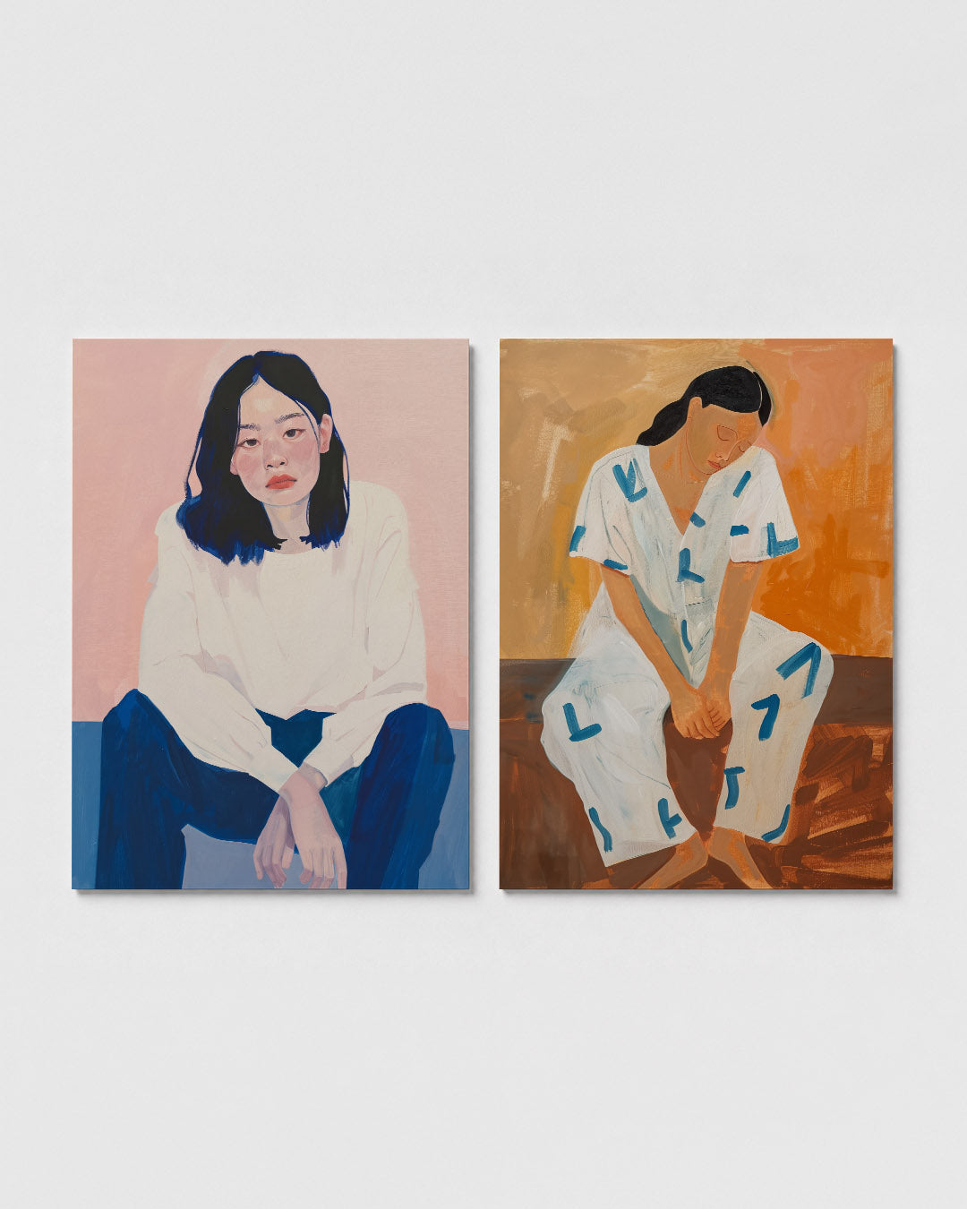 Kleurvlakken portret Posterset