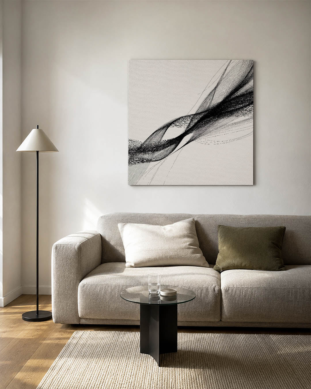 Dynamische lijnen Kunstwerk