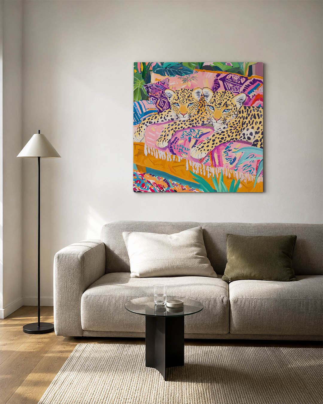 Levendige luipaarden Kunstwerk