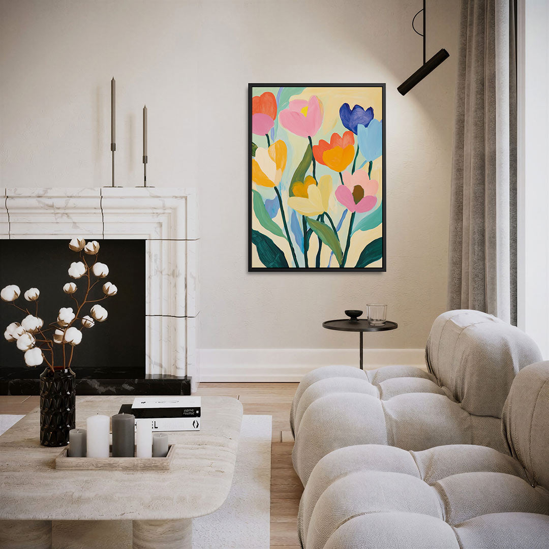 Bloemenexplosie Kunstwerk