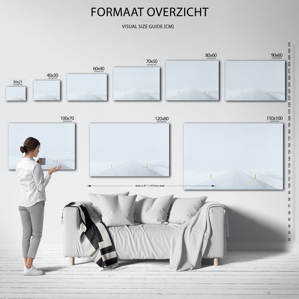 Sneeuwweg Poster