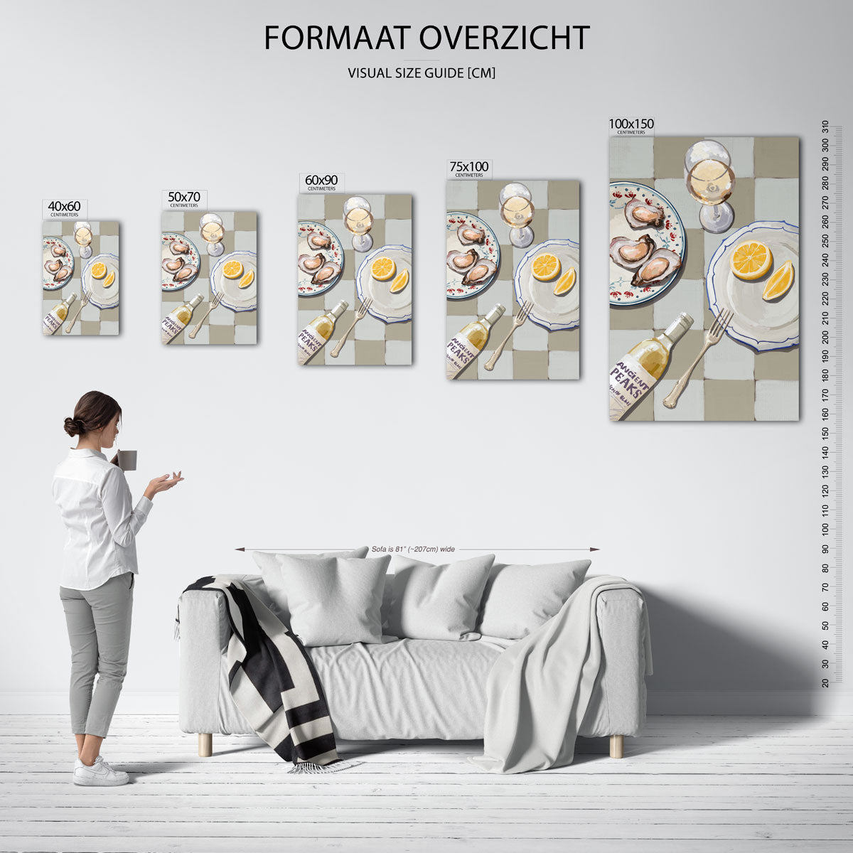 Culinaire tafelscène Kunstwerk