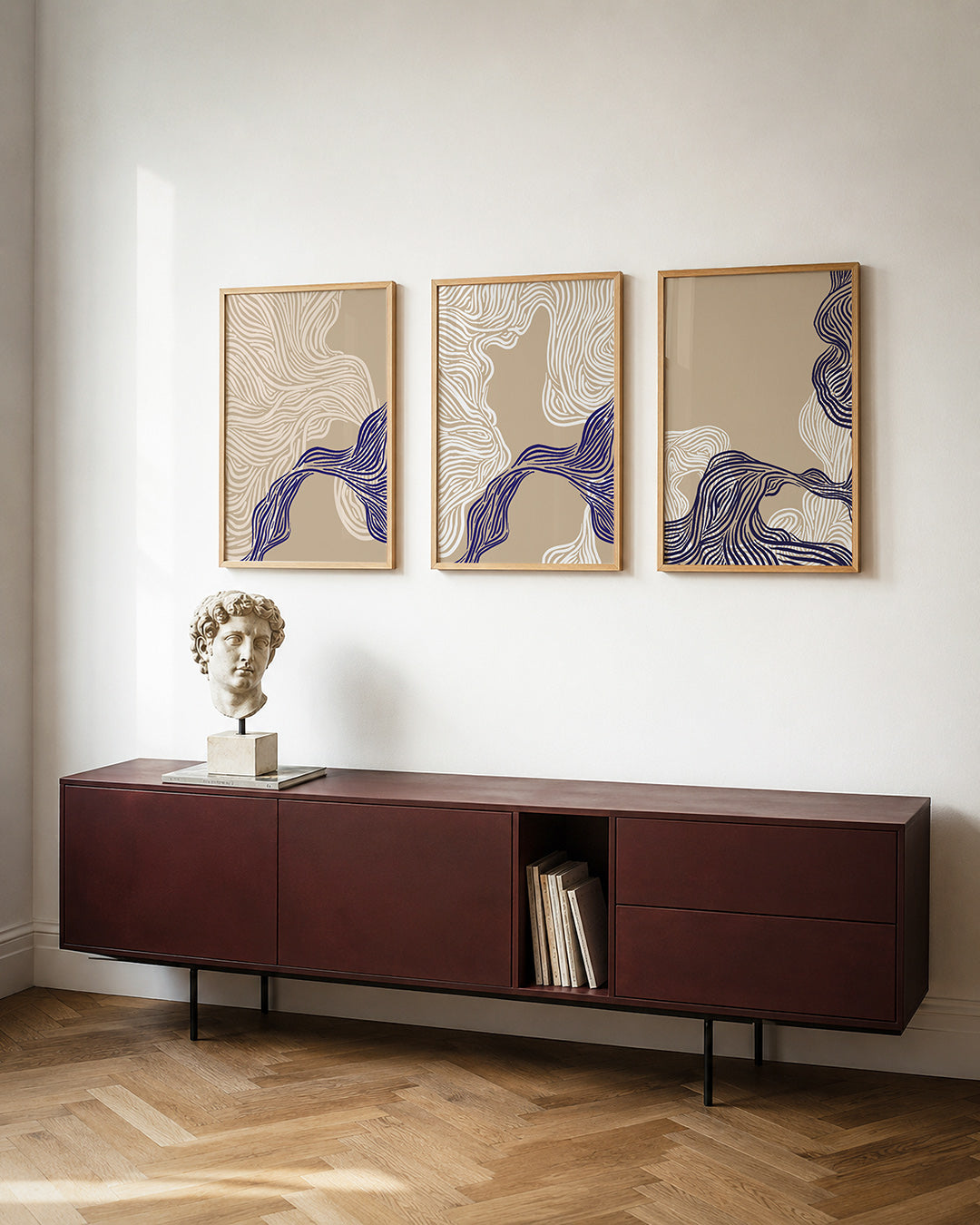 Lijnenspel en kleur Posterset