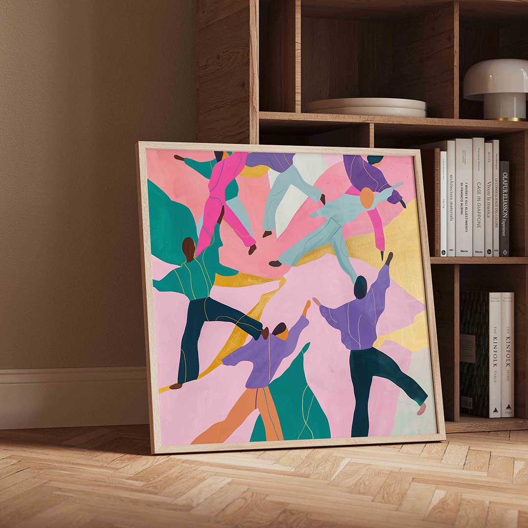 Dansende figuren Poster