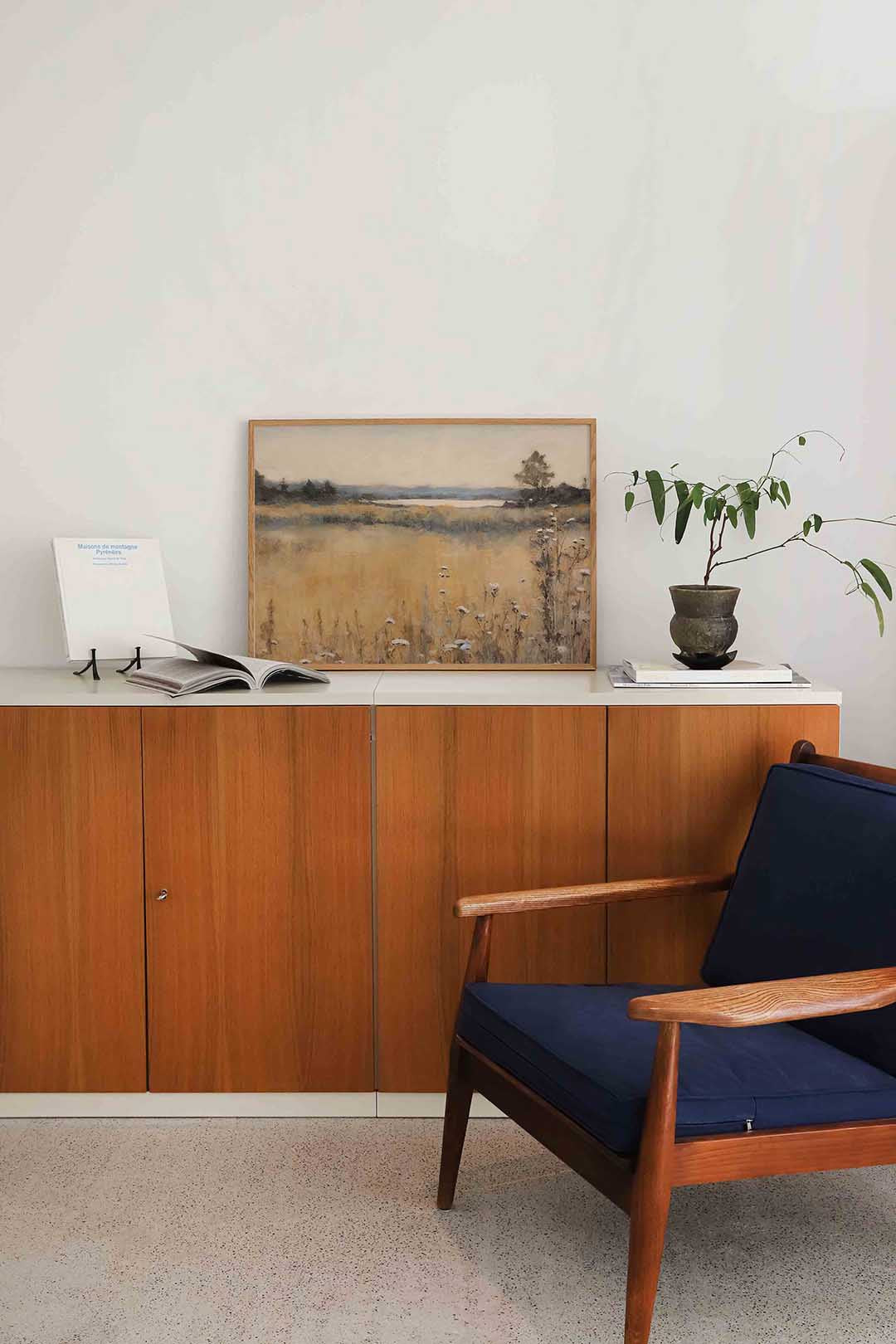 Landschap met bloemen Poster