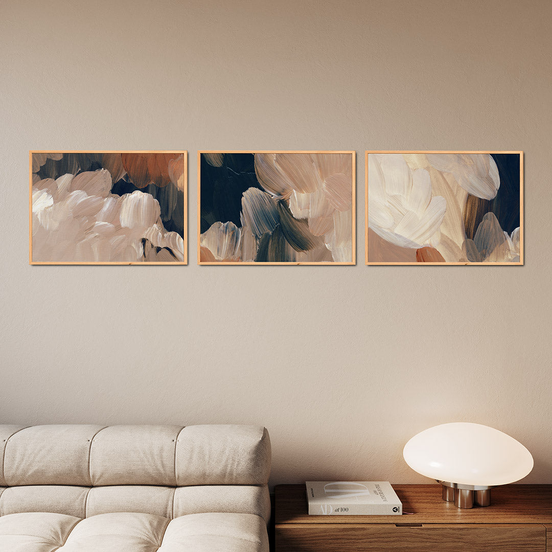 Zachte kleurvlakken Posterset