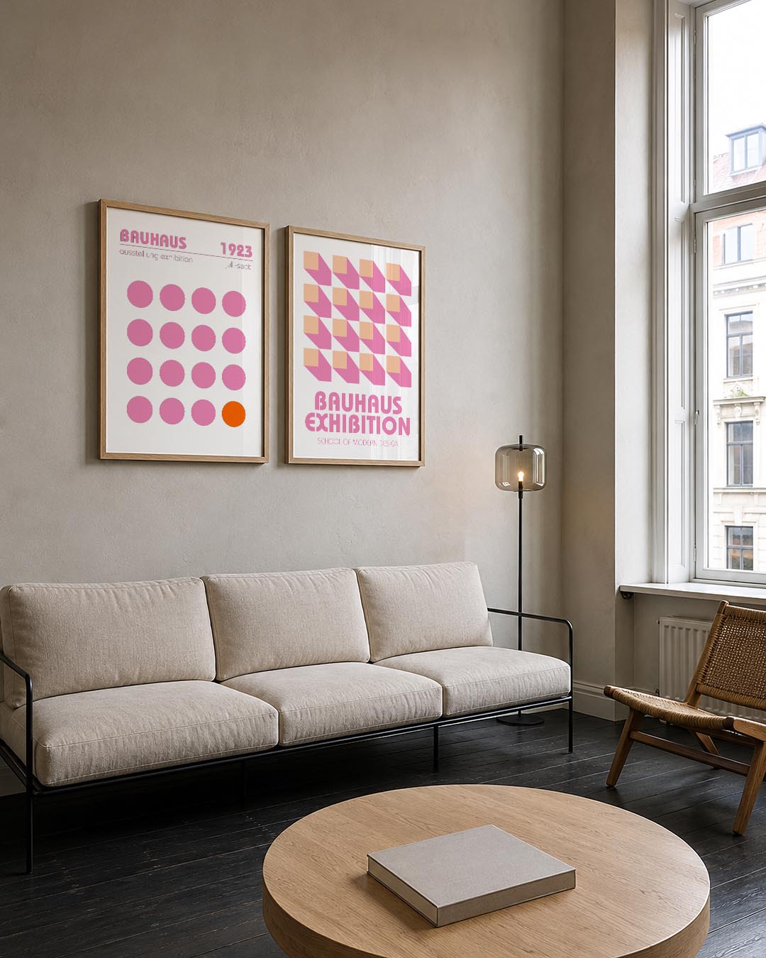 Cirkelpatroon en kleur Posterset
