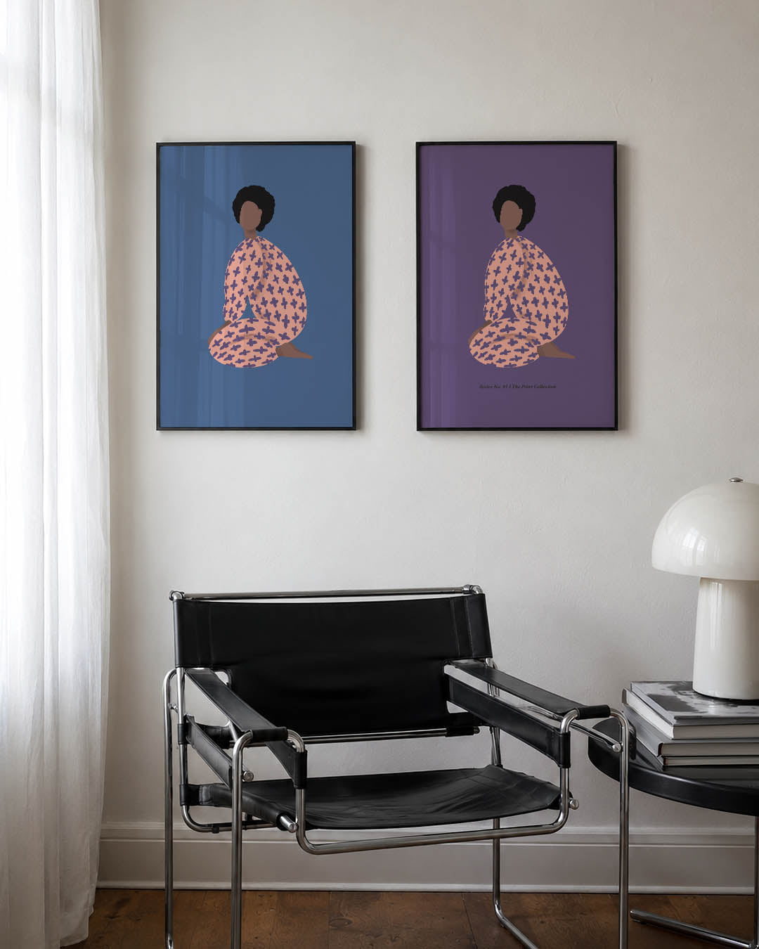 Kleurrijk silhouet Posterset