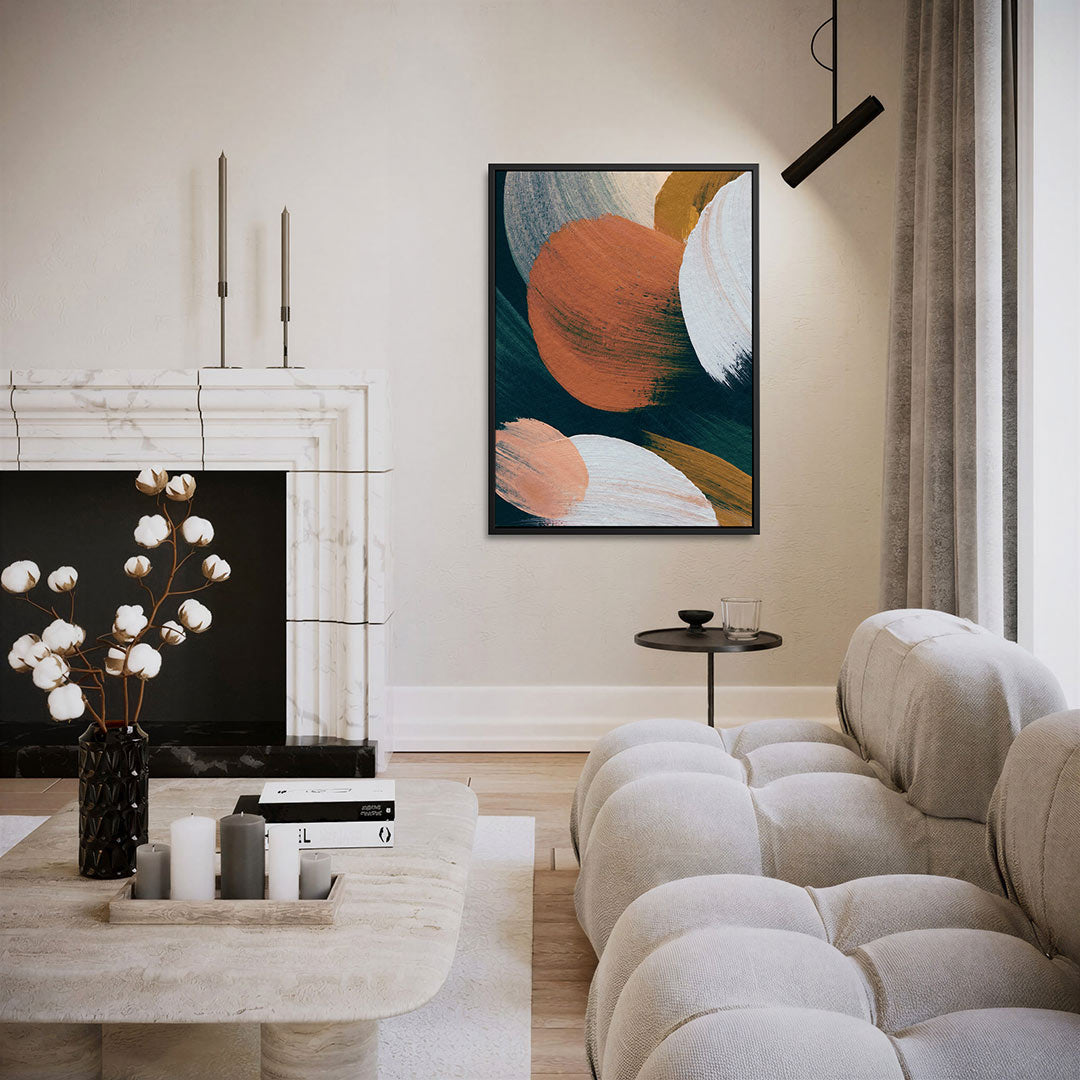 Dynamische kleurvlakken Kunstwerk