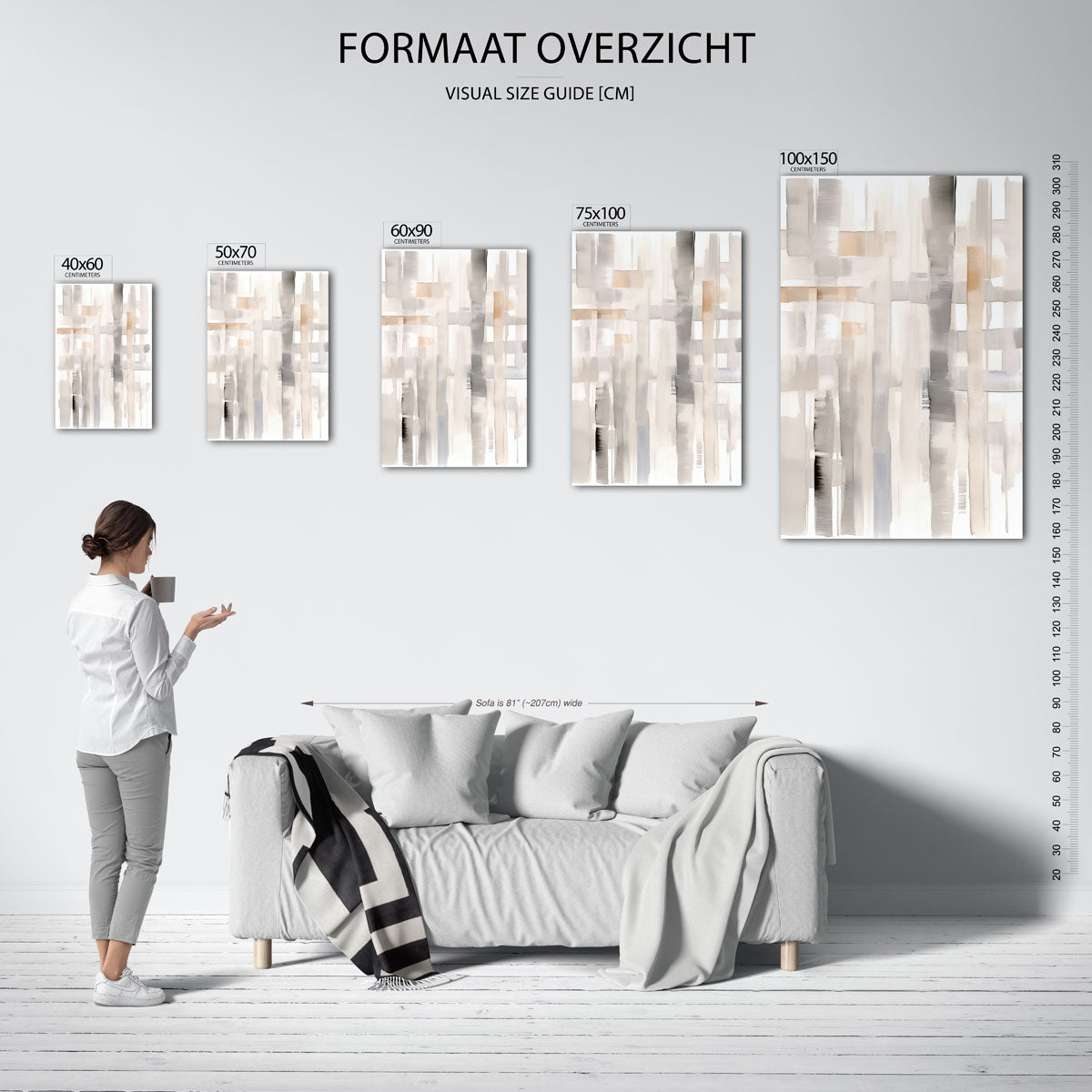 Lijnen en vlakken Kunstwerk