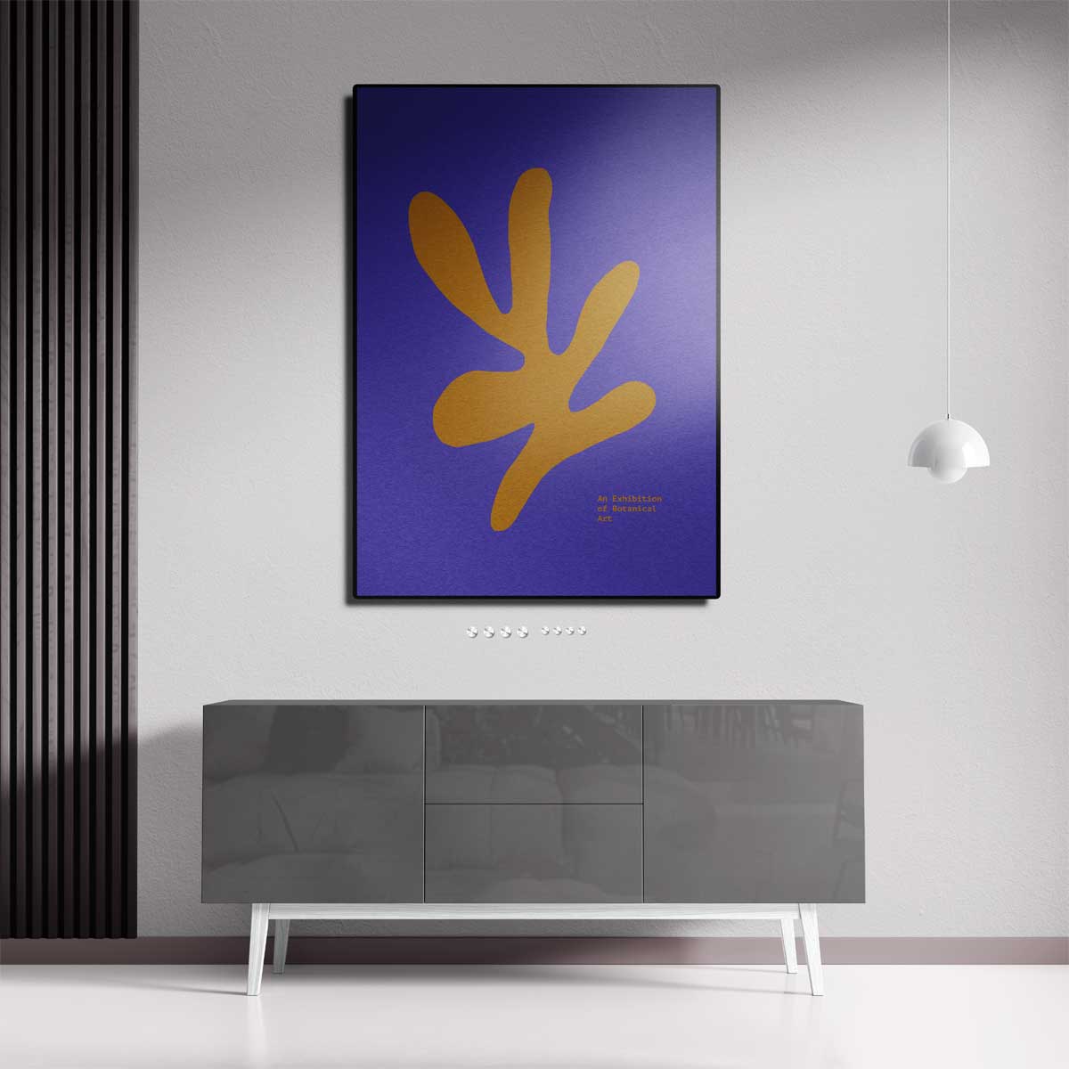 Moderne Botanische Abstractie Kunstwerk-canvas-dibond-plexiglas-wanddecoratie-WallArtistic