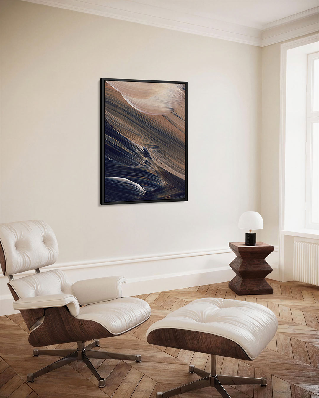 Dynamische penseelstreken Kunstwerk
