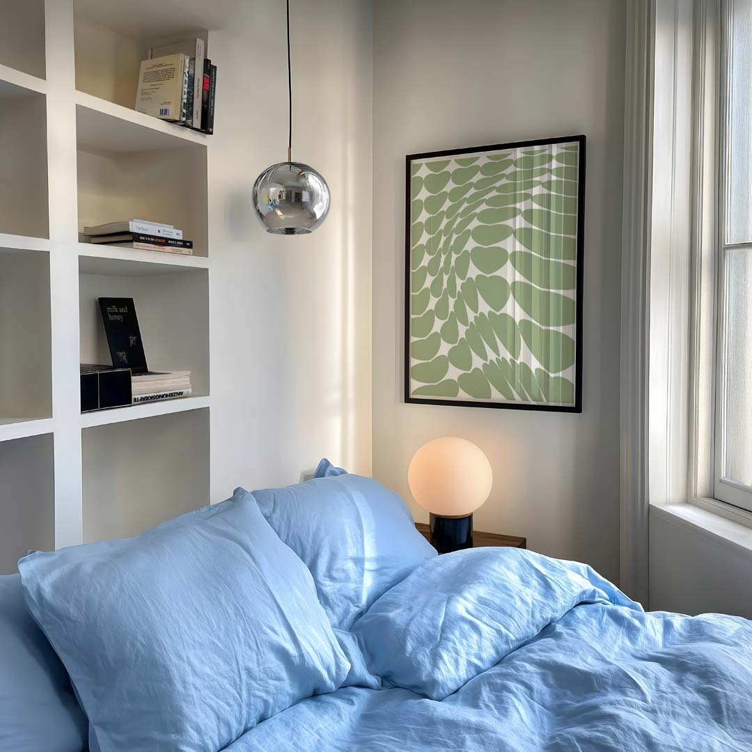 Groene Hartjes Droomposter-WallArtistic