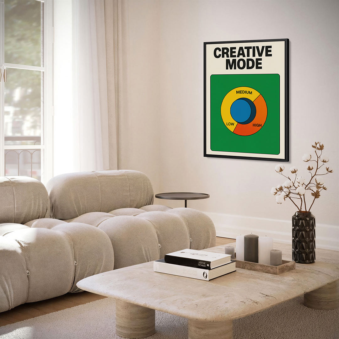 Kleurrijke cirkelcompositie Kunstwerk