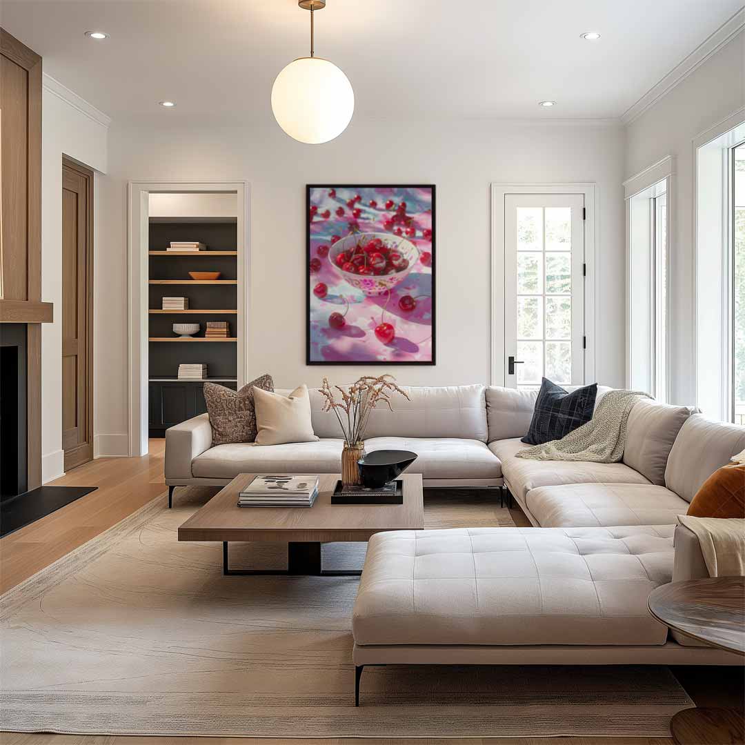 Ode aan de Kersen Kunstwerk-canvas-dibond-plexiglas-wanddecoratie-WallArtistic