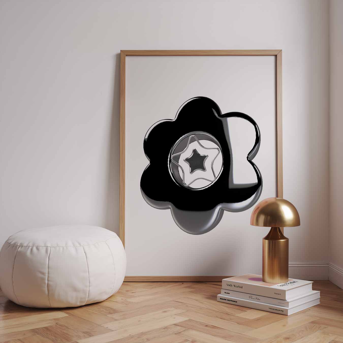 Stralende Ster Bloemenposter-WallArtistic
