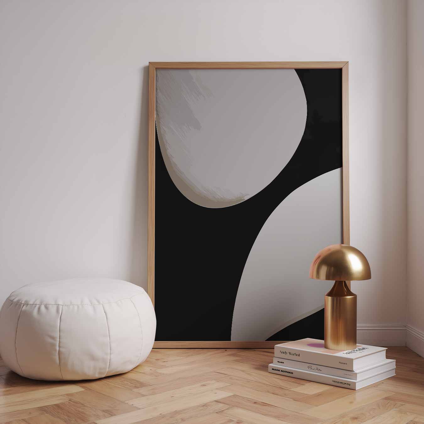 Stijlvolle Abstracte Vormen Poster-WallArtistic
