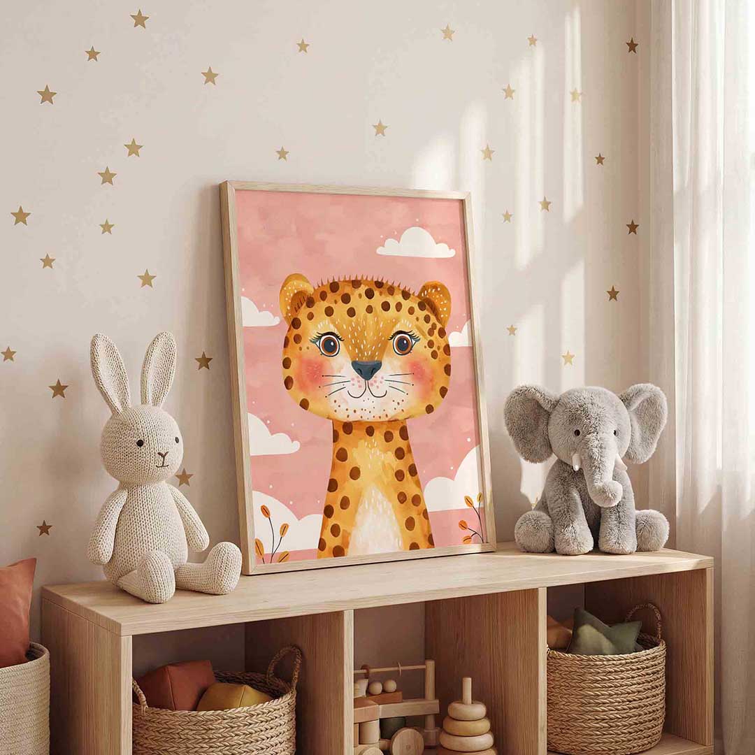 Lachende luipaard Poster