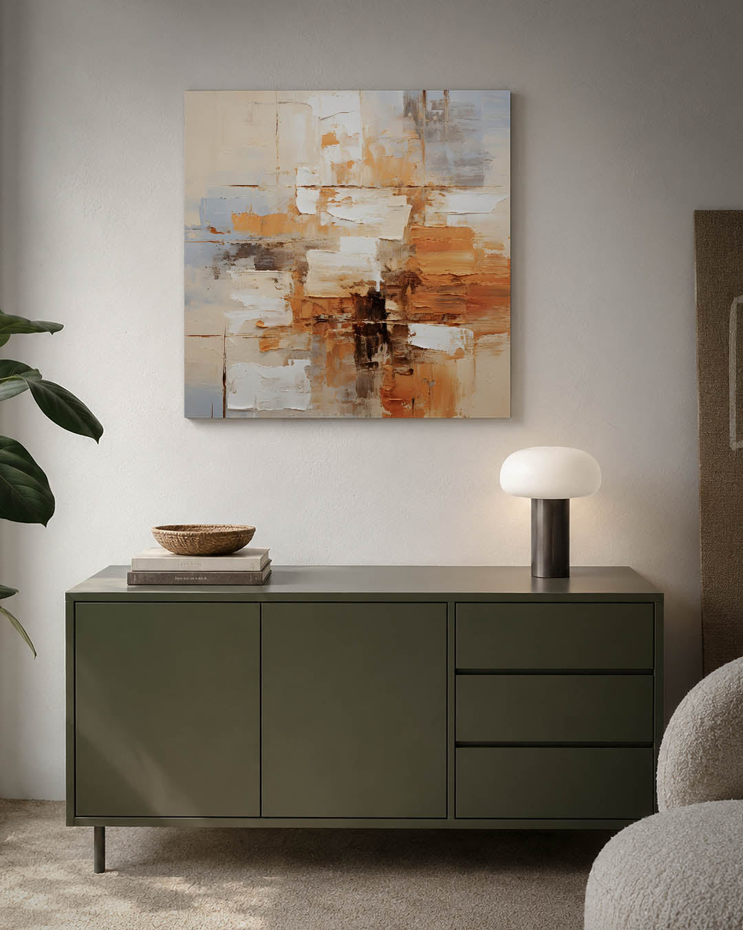Dynamische kleurvlakken Kunstwerk