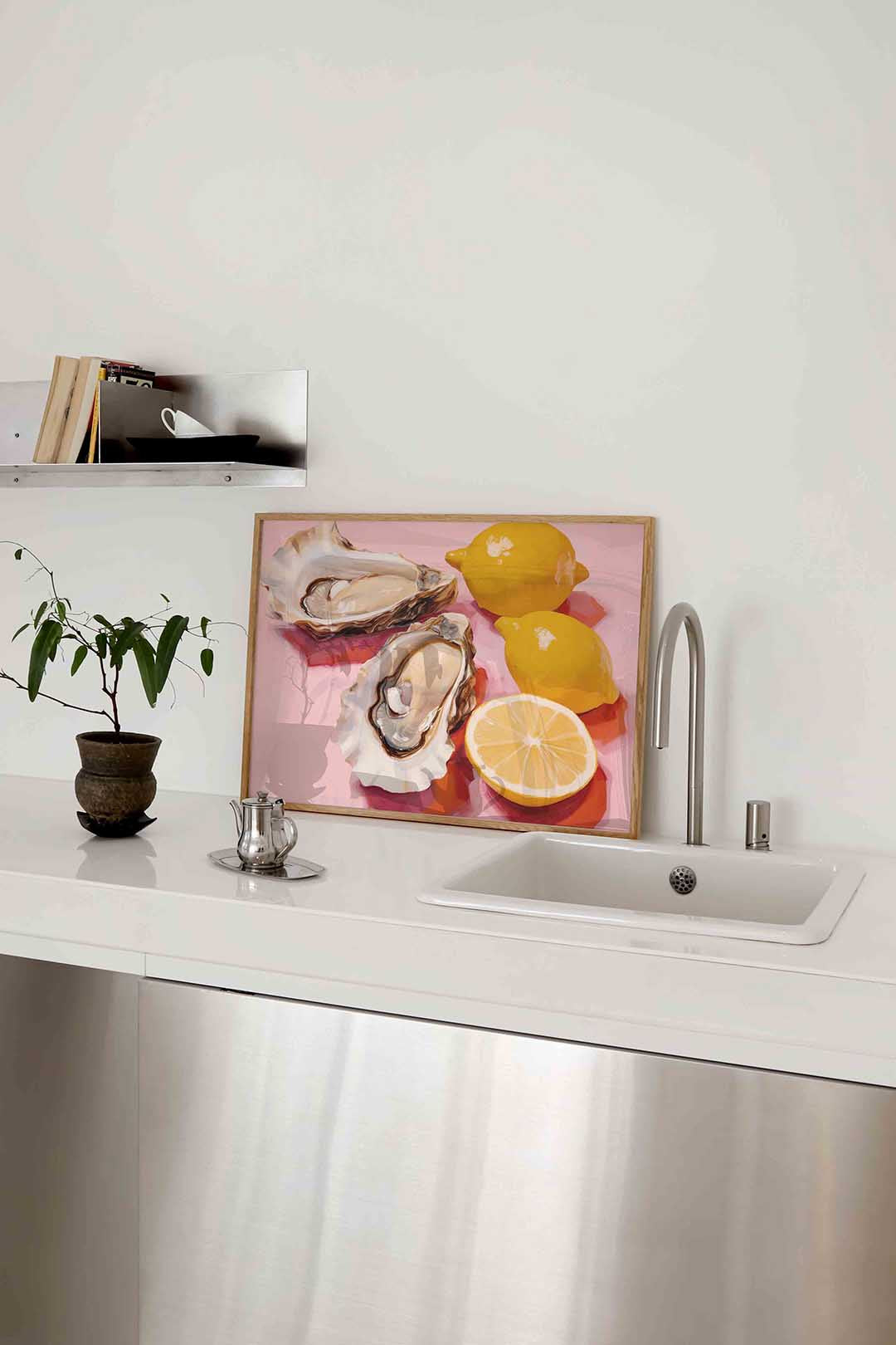 Oesters en citroenen Poster