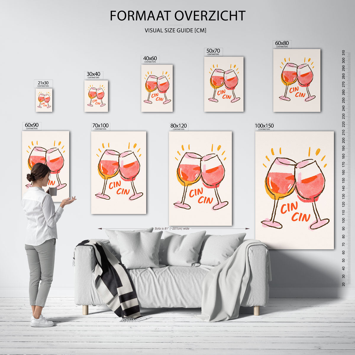 Twee glazen Poster