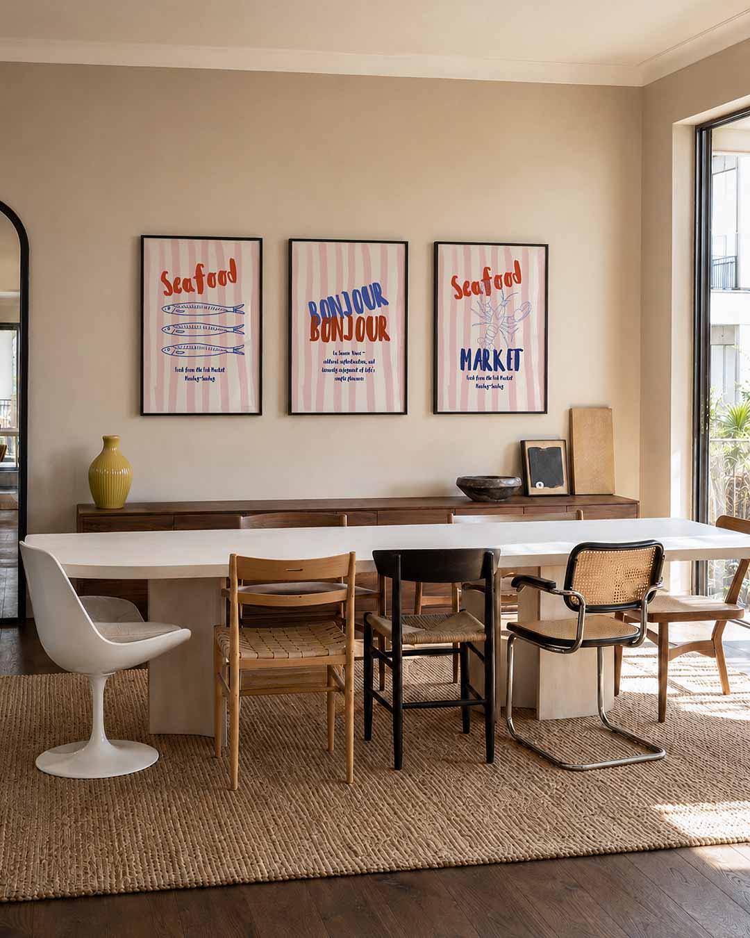 Vissen en strepen Posterset