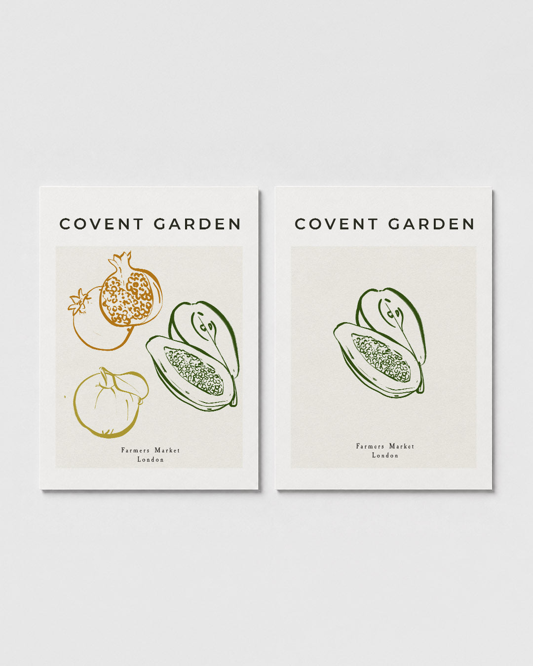 Fruitige lijnen Posterset