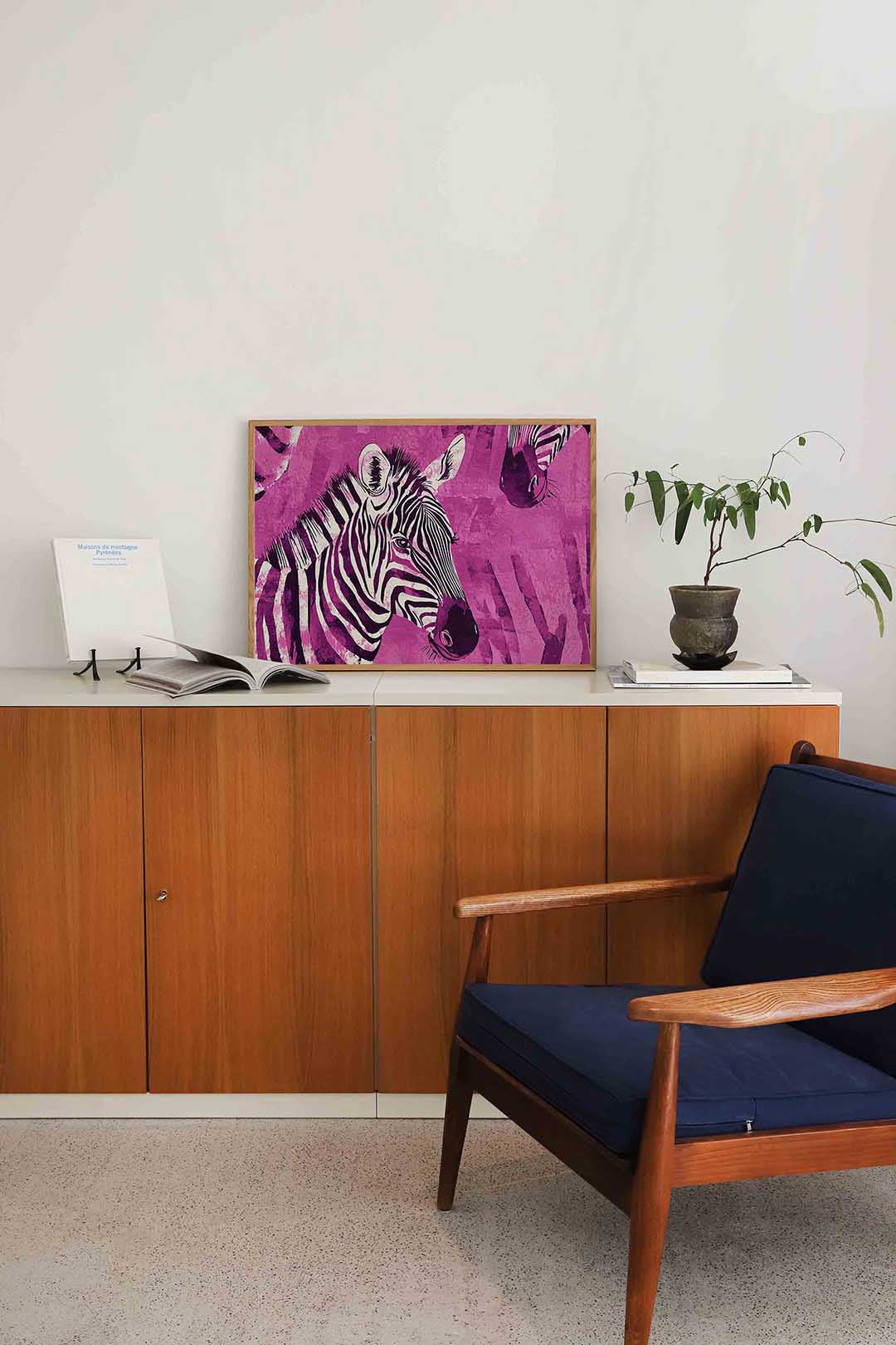 Zebra patroon Poster