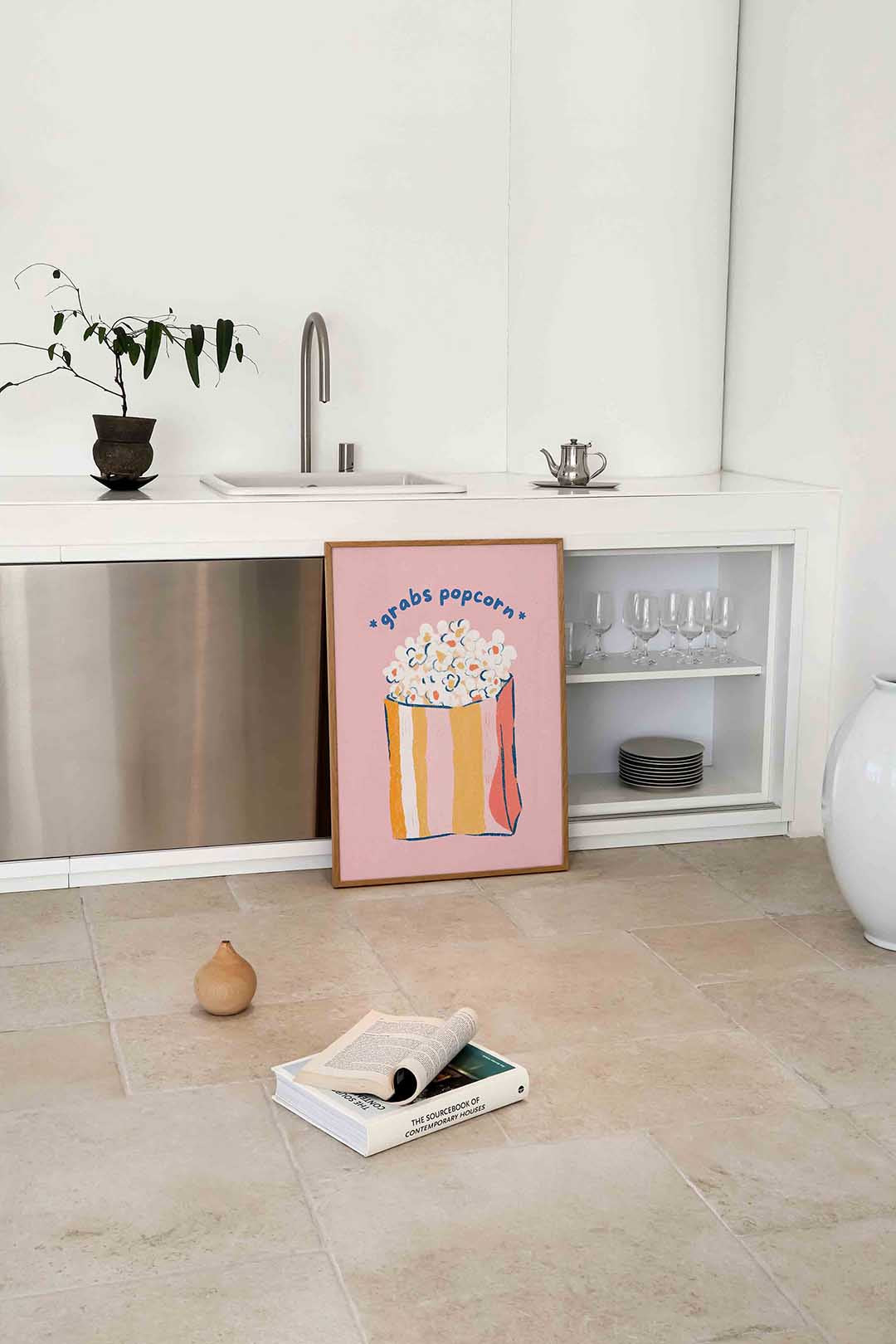 Popcorn illustratie Poster