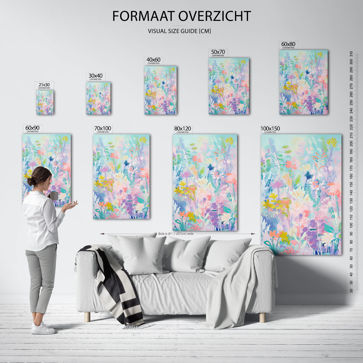 Bloemen en bladeren Poster