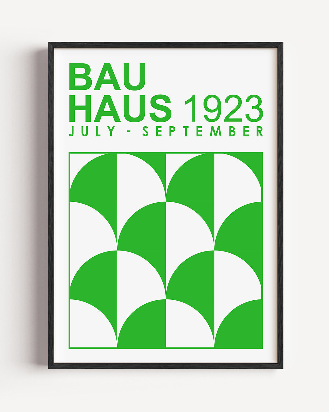 Groene boogpatronen Poster