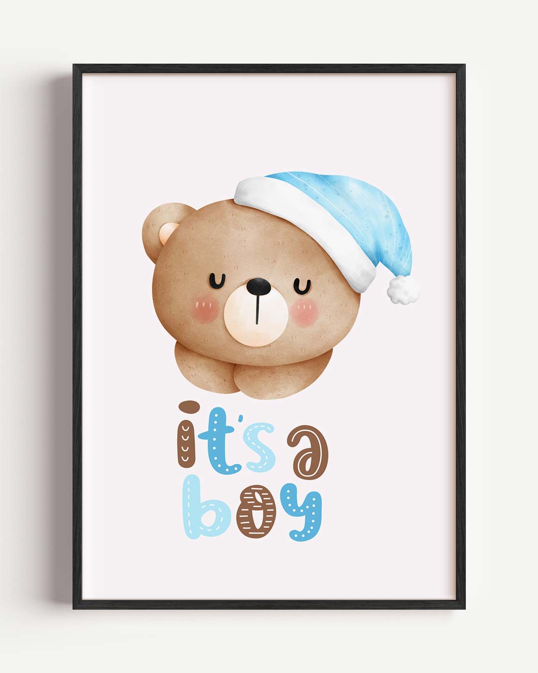 Schattige Welkomstposter "It's a Boy Poster-WallArtistic