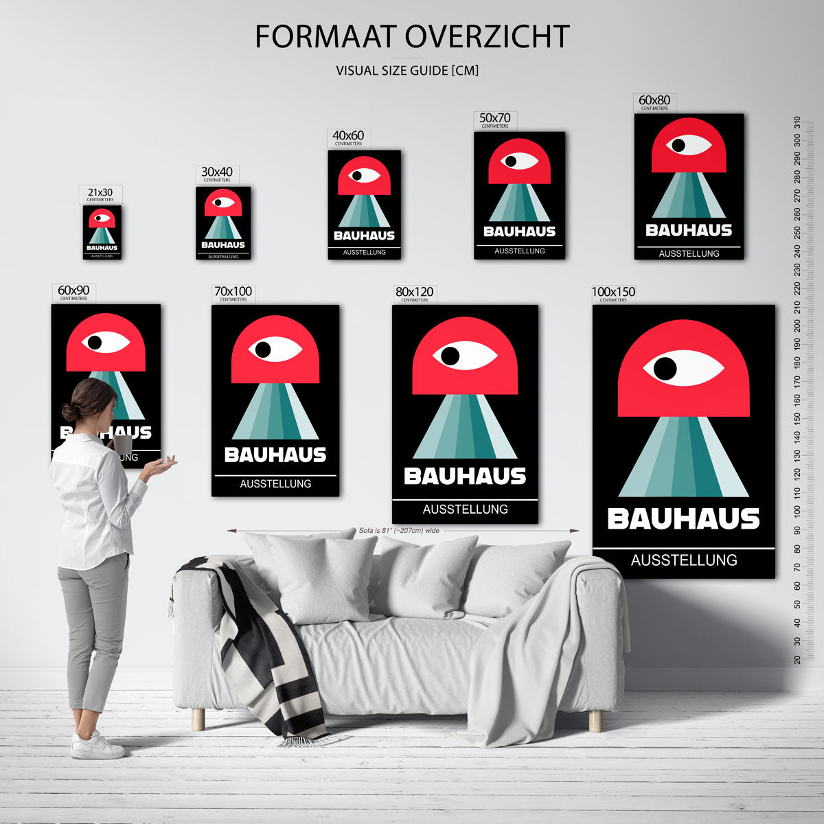 Oog en stralen Poster