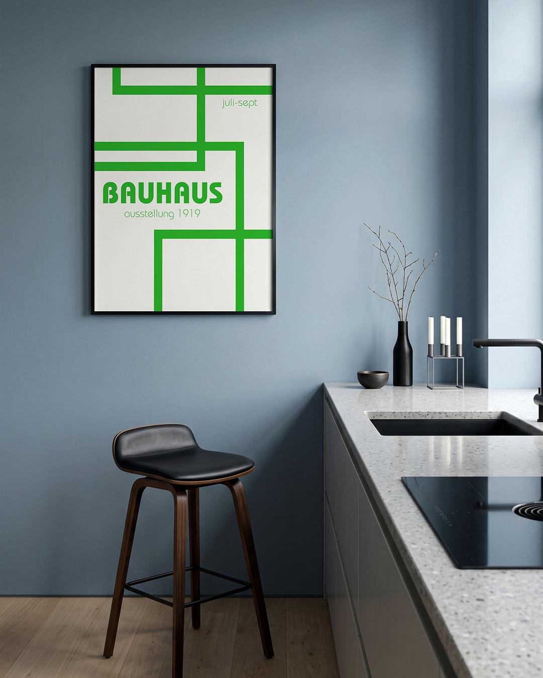 Lijnen en kleurvlakken Poster