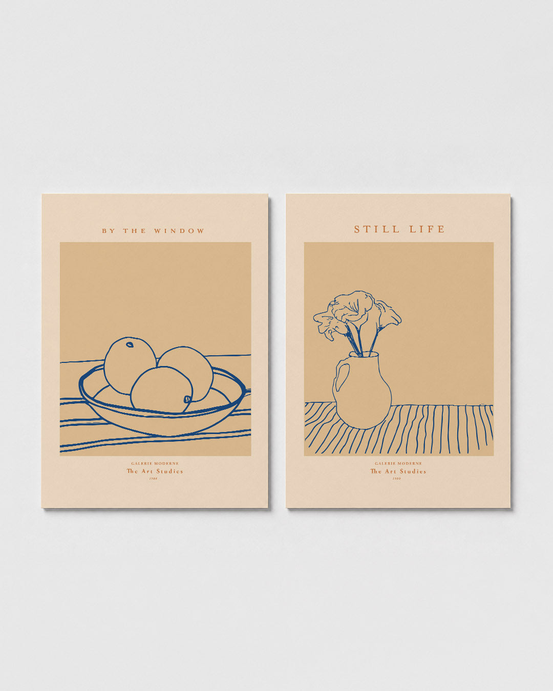 Lijnen en vruchten Posterset
