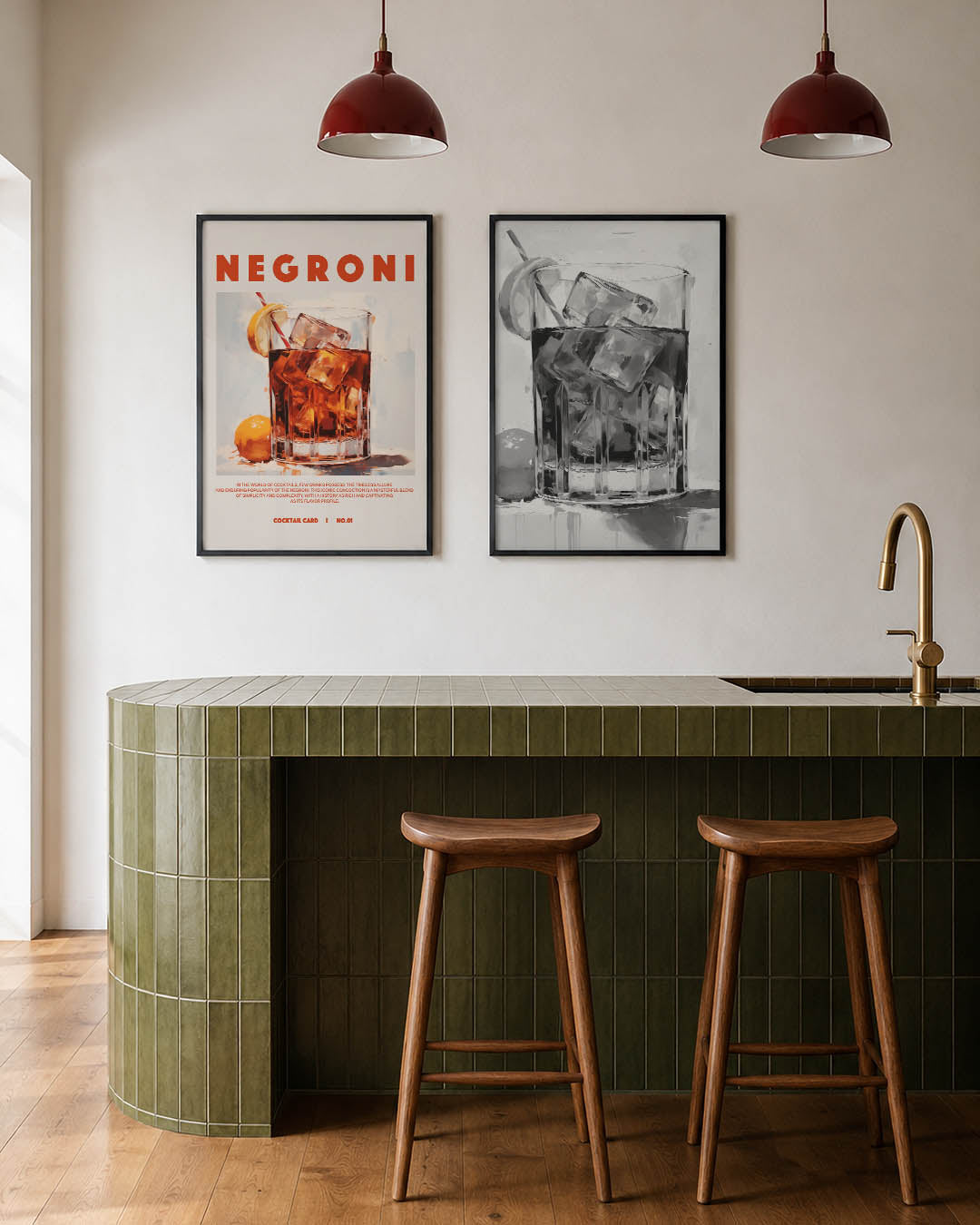 Kleur en glas Posterset