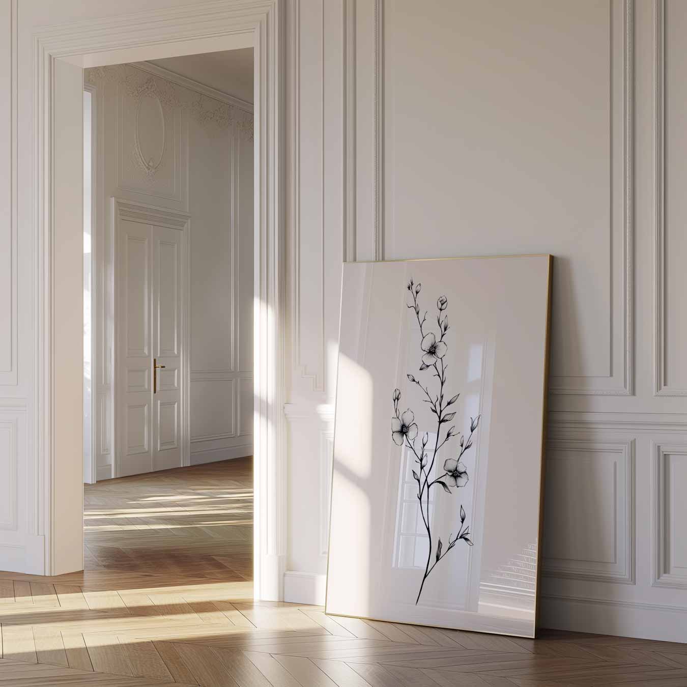 Elegante Bloementak Poster-WallArtistic