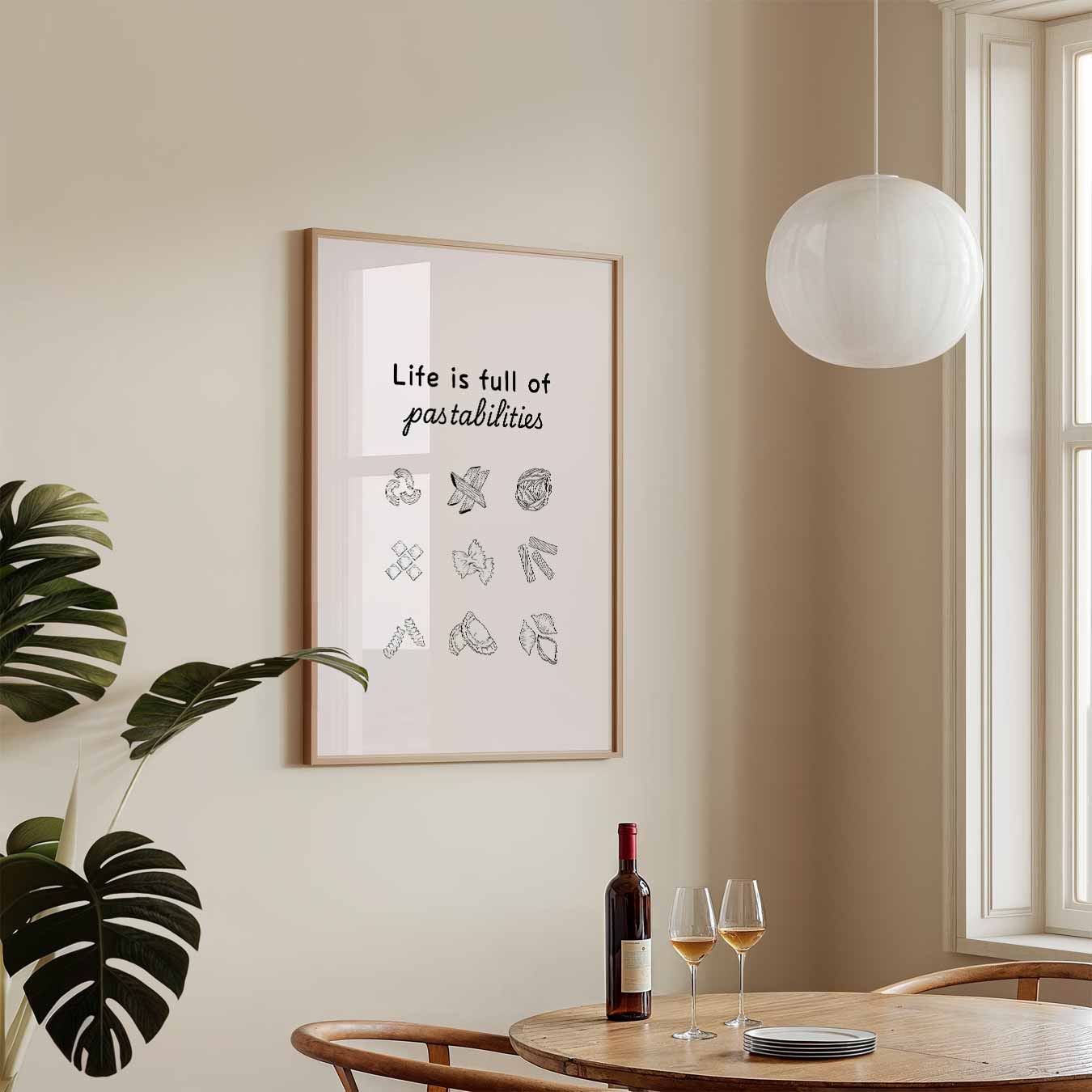 Pasta Mogelijkheden Poster-WallArtistic