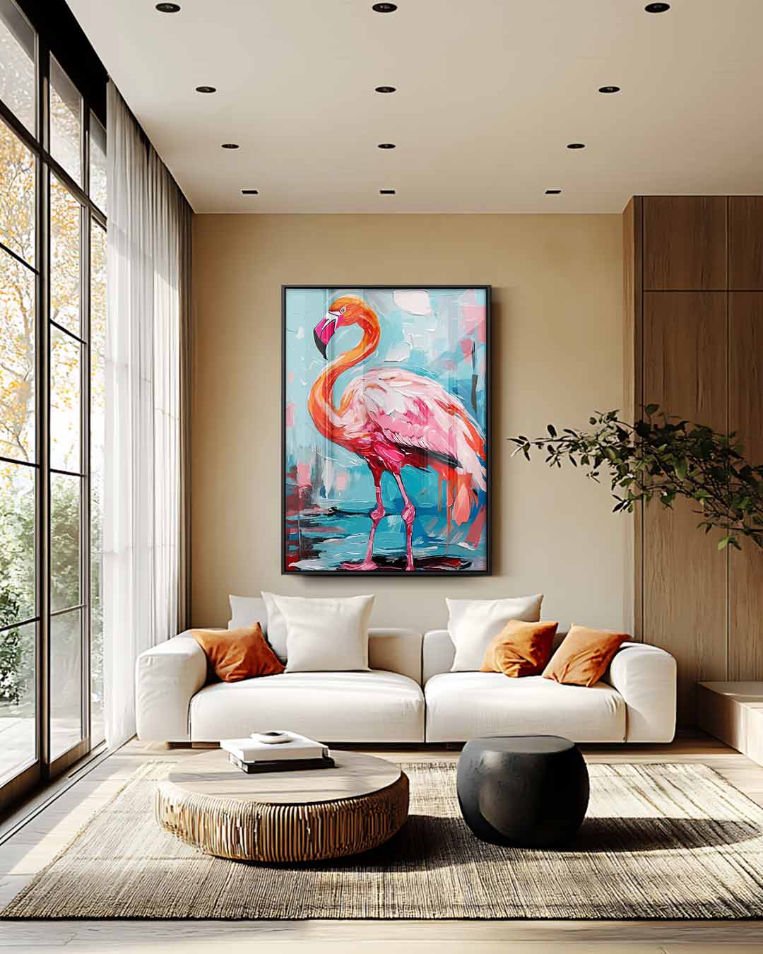 Colorful Flamingo Artwork