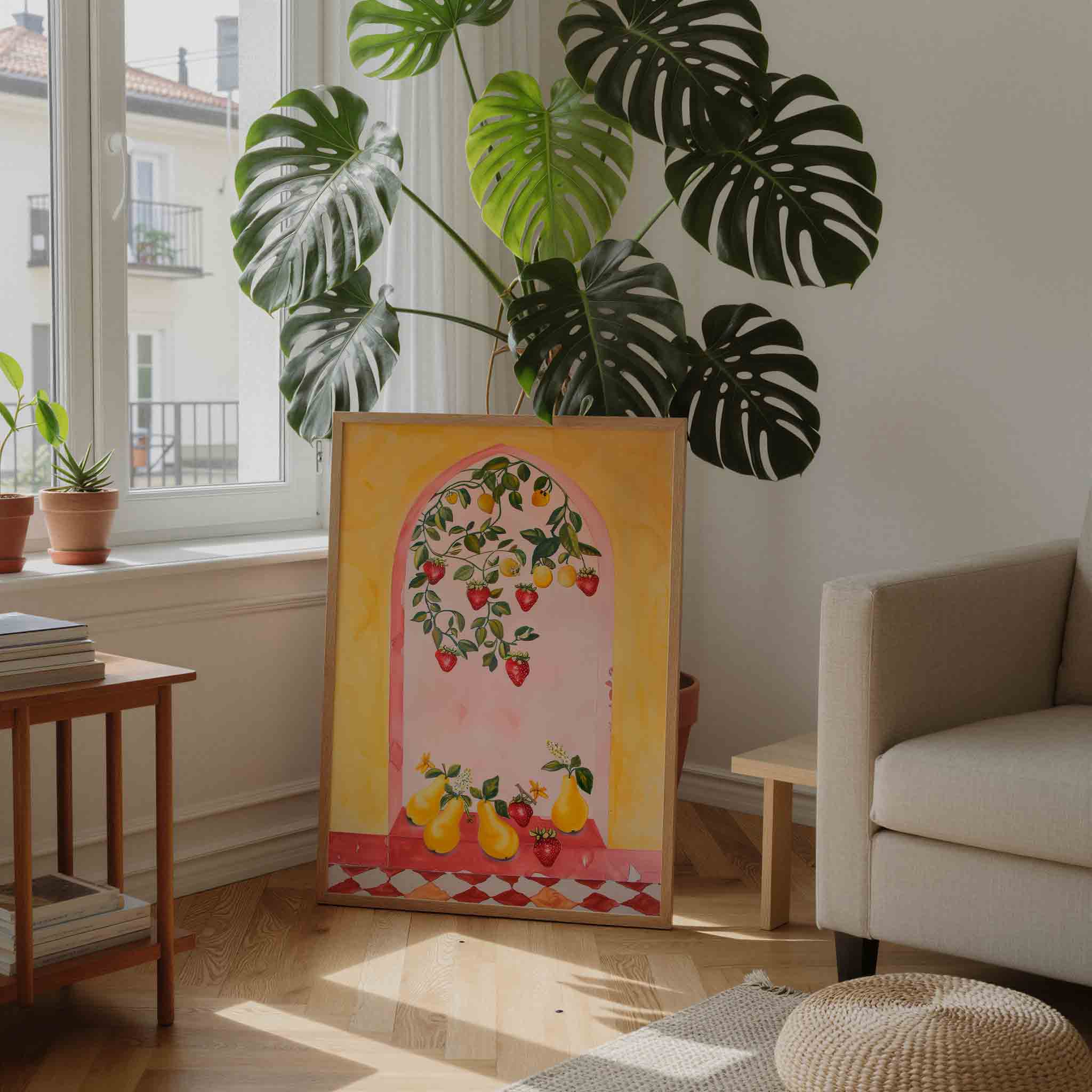 Fruit en bladeren Poster