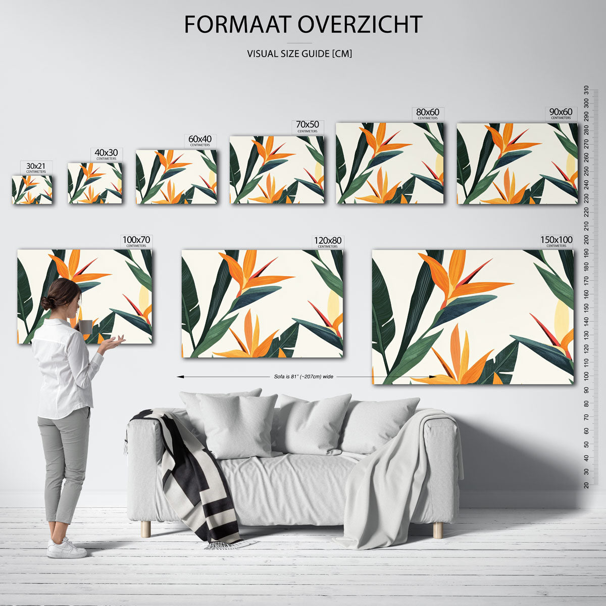 Tropische bloemen Poster