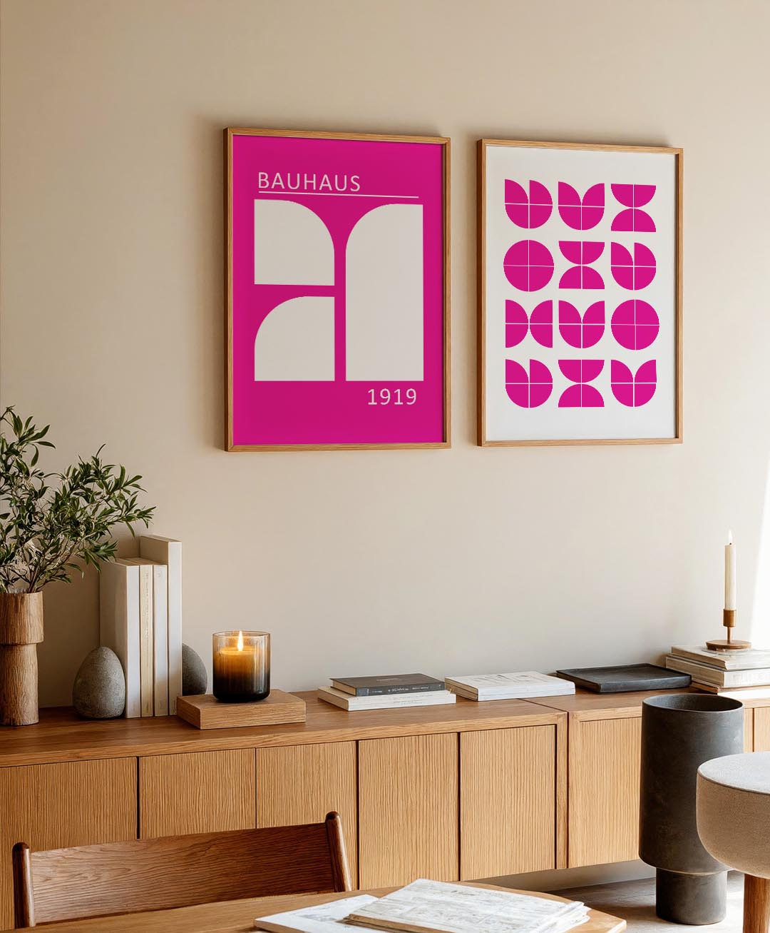 Vormen en vlakken Posterset
